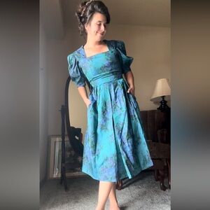 Vintage Lanz of Salzburg Floral dress